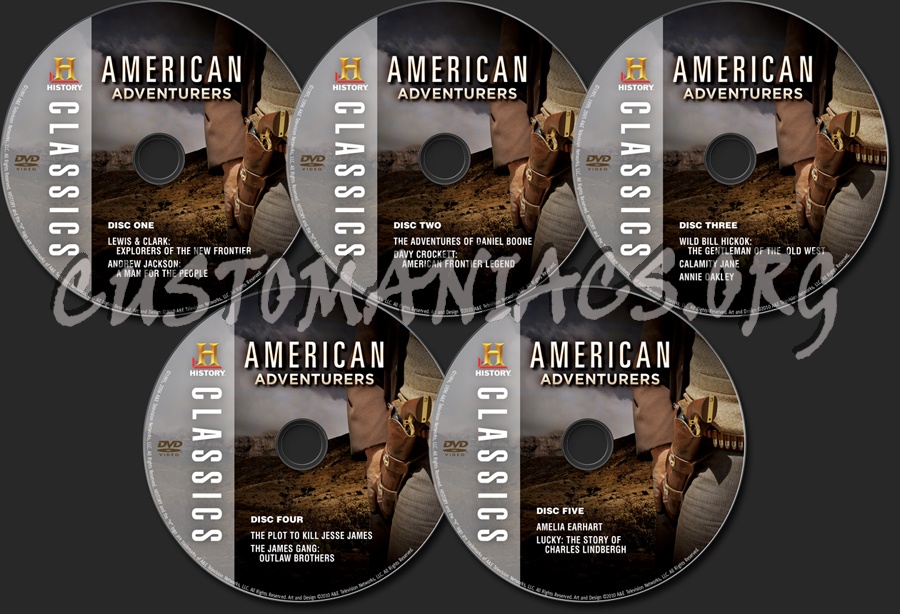 American Adventurers dvd label