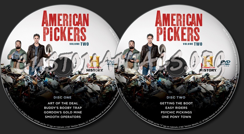 American Pickers Volume 2 dvd label