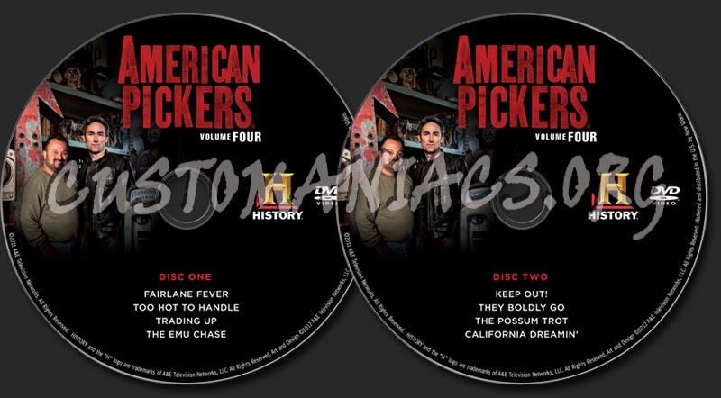 American Pickers Volume 4 dvd label