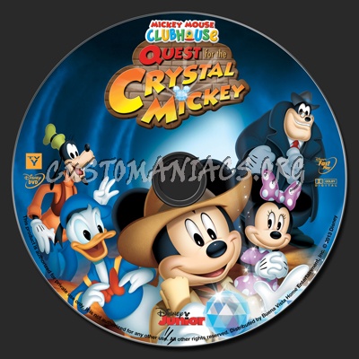 Mickey Mouse Clubhouse Quest For The Crystal Mickey dvd label - DVD ...