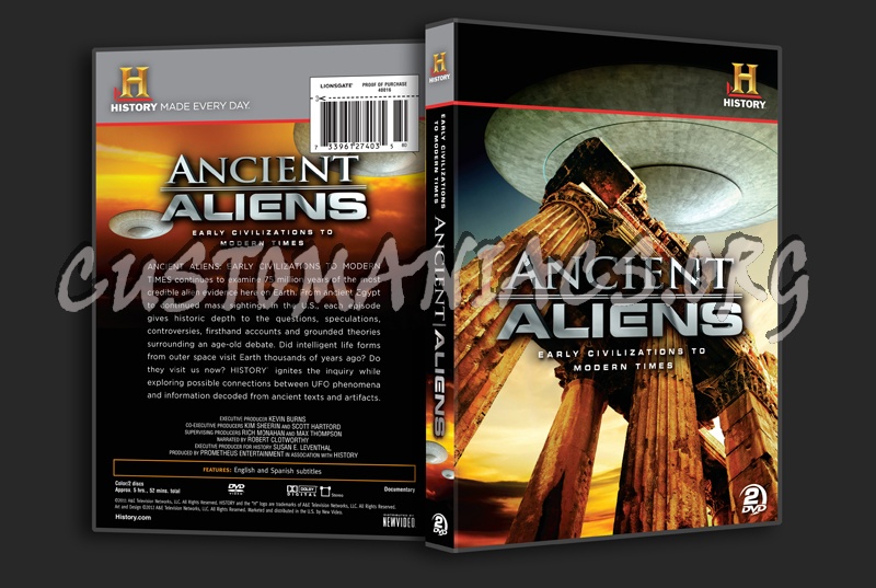 Ancient Aliens: Early Civilizations to Modern Times dvd cover