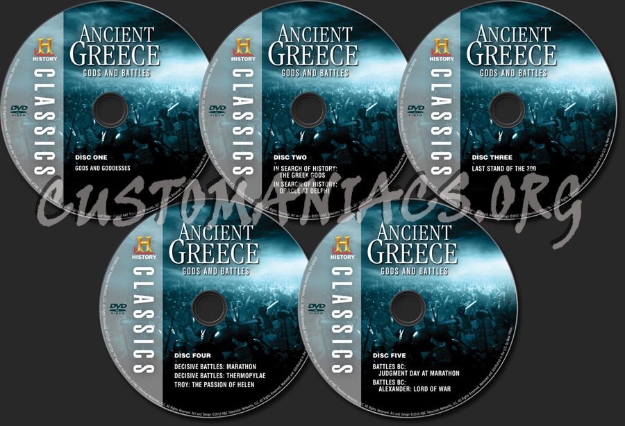 Ancient Greece: Gods and Battles dvd label