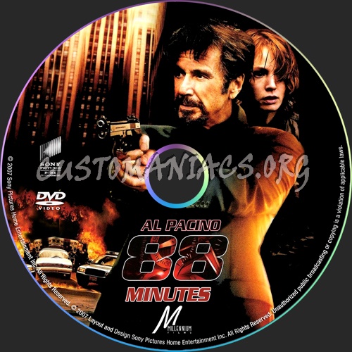 88 Minutes dvd label