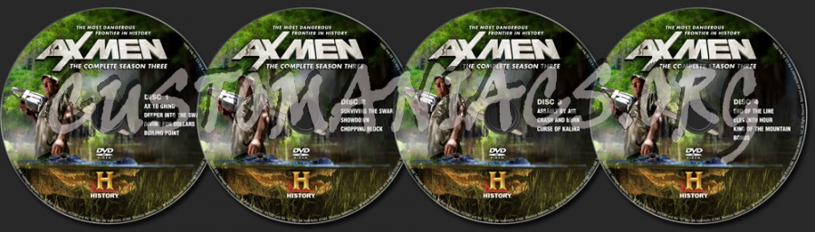 Ax Men Season 3 dvd label