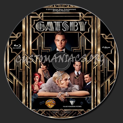 The Great Gatsby (2013) blu-ray label