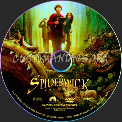 The Spiderwick Chronicles dvd label