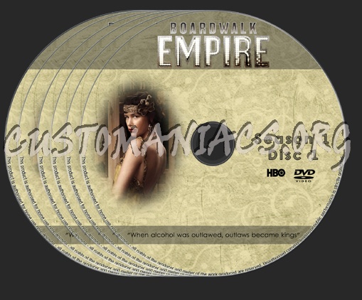 Boardwalk Empire Season 1 dvd label