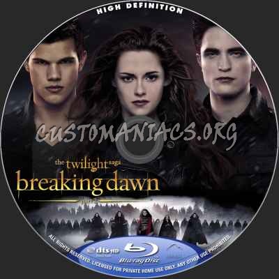 The Twilight Saga: Breaking Dawn Part 2 blu-ray label