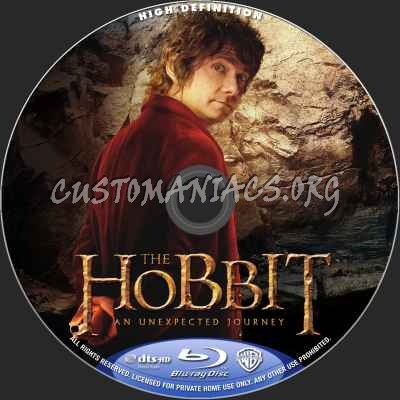 The Hobbit - An Unexpected Journey (2D+3D) blu-ray label