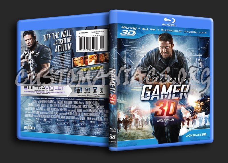 Gamer 3D blu-ray cover