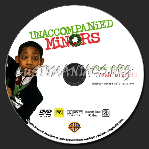 Unaccompanied Minors dvd label