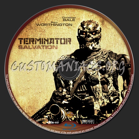 Terminator Salvation blu-ray label