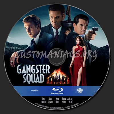 Gangster Squad blu-ray label