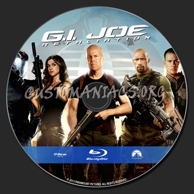 G.I. Joe: Retaliation blu-ray label