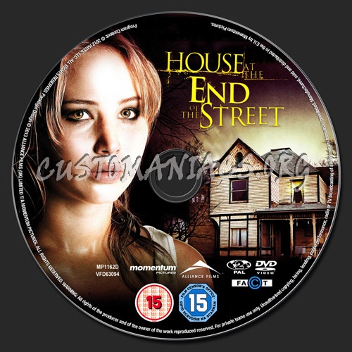 House at the End of the Street dvd label