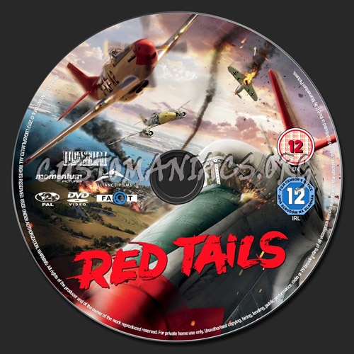 Red Tails dvd label