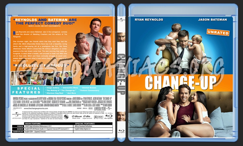 The Change-Up blu-ray cover