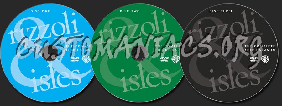 Rizzoli & Isles Season 3 dvd label