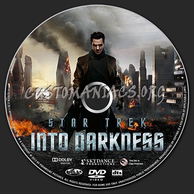 Star Trek Into Darkness dvd label