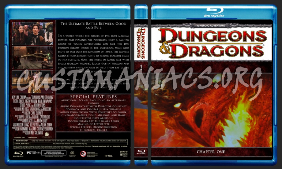 Dungeons And Dragons blu-ray cover