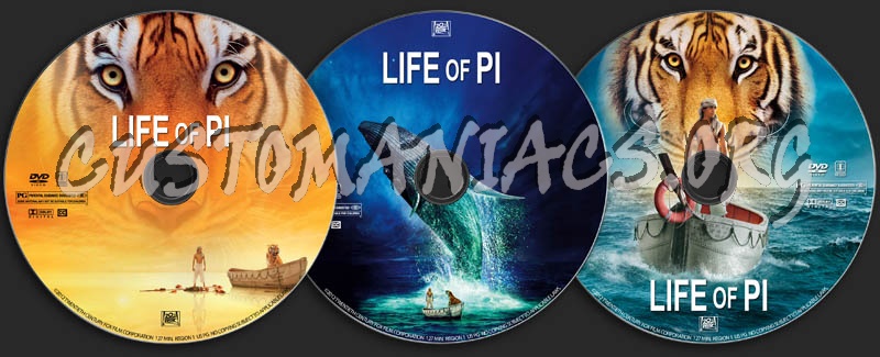 Life of Pi dvd label