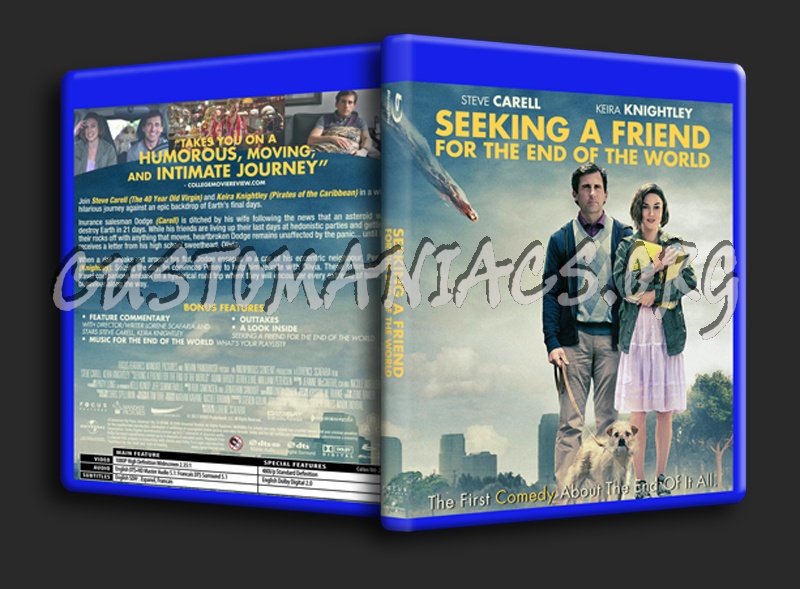 Seeking A Friend for The End of The World blu-ray cover