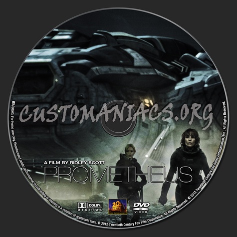 Prometheus dvd label