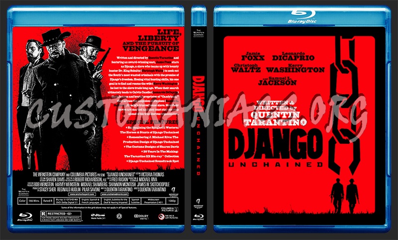 Django Unchained blu-ray cover