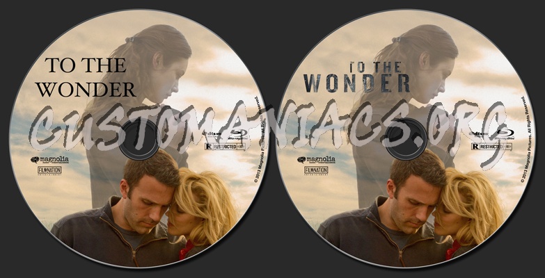 To The Wonder blu-ray label