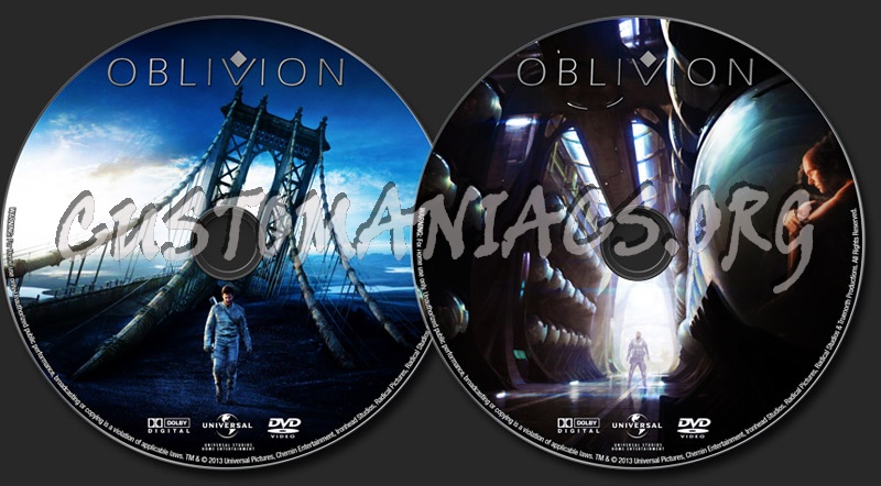 Oblivion dvd label