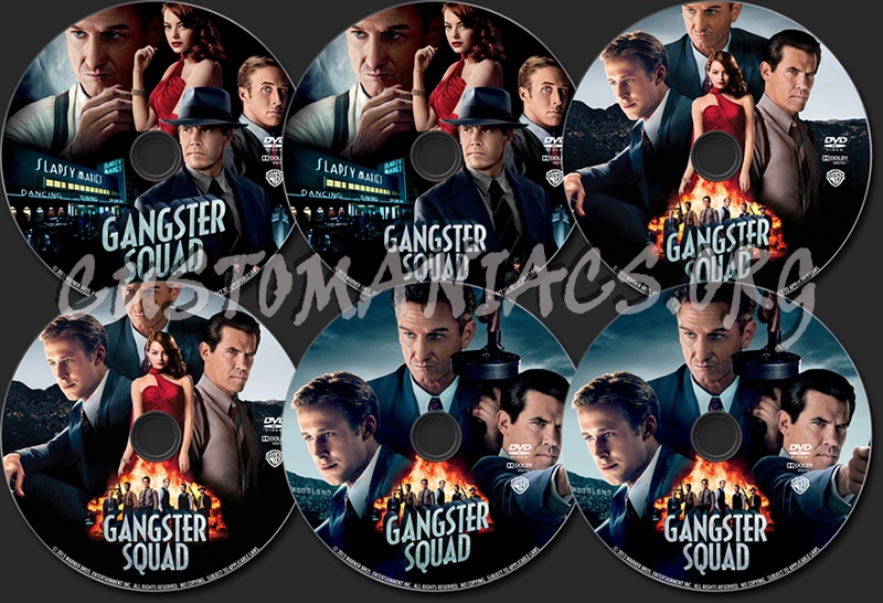 Gangster Squad dvd label