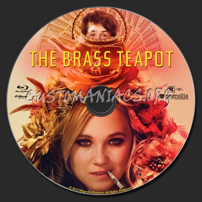 The Brass Teapot blu-ray label