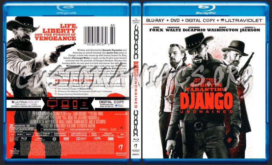 Django Unchained blu-ray cover - DVD Covers & Labels by ...