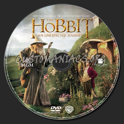 The Hobbit: An Unexpected Journey + Bonus Disc dvd label