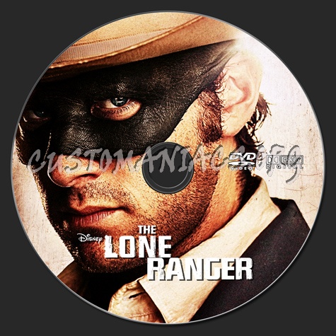 The Lone Ranger (2013) dvd label