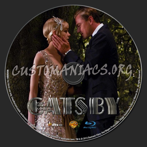 The Great Gatsby (2013) blu-ray label