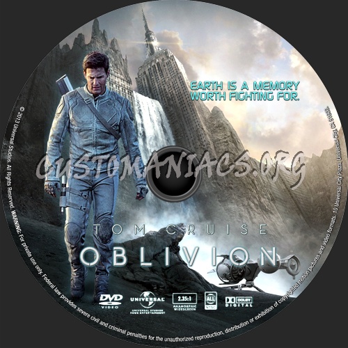 Oblivion 2013 dvd label DVD Covers Labels by Customaniacs