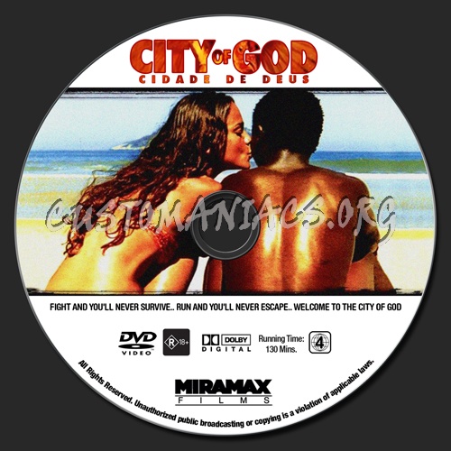 City Of God dvd label