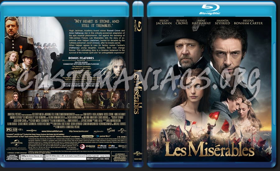 Les Misrables blu-ray cover