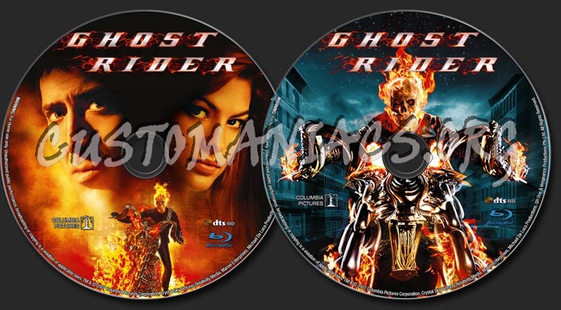 Ghost Rider blu-ray label