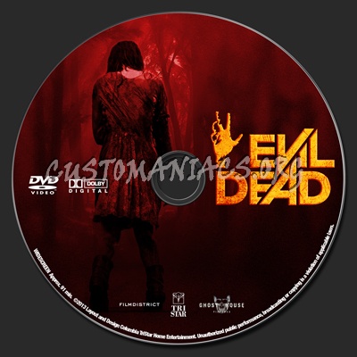 Evil Dead (2013) dvd label