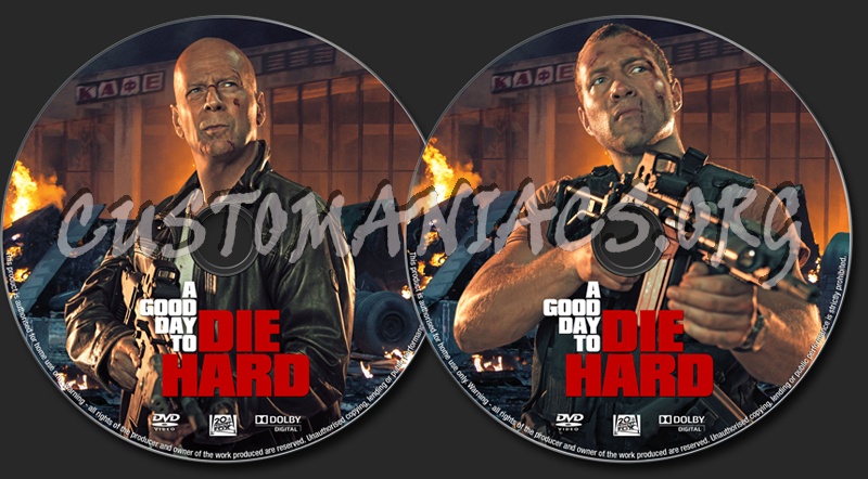 A Good Day To Die Hard dvd label