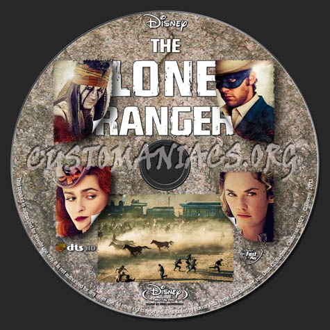 The Lone Ranger (2013) blu-ray label