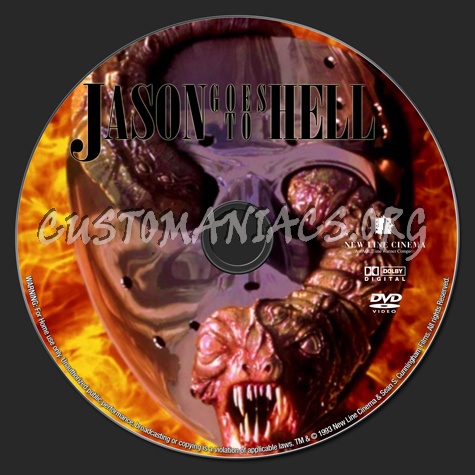 Jason Goes To Hell: The Final Friday dvd label