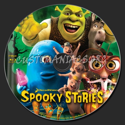 Dreamworks Spooky Stories blu-ray label