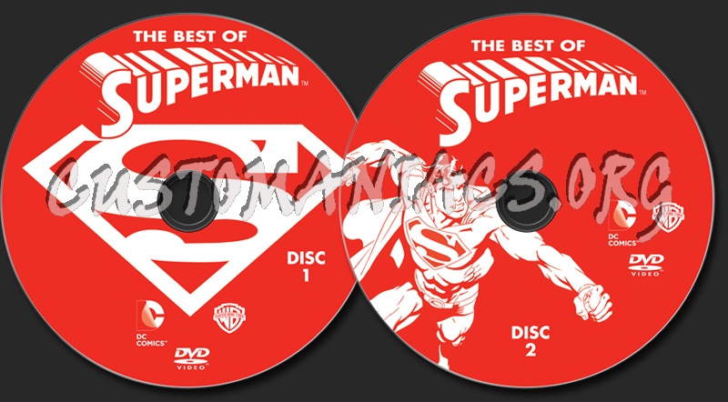 The Best of Superman dvd label