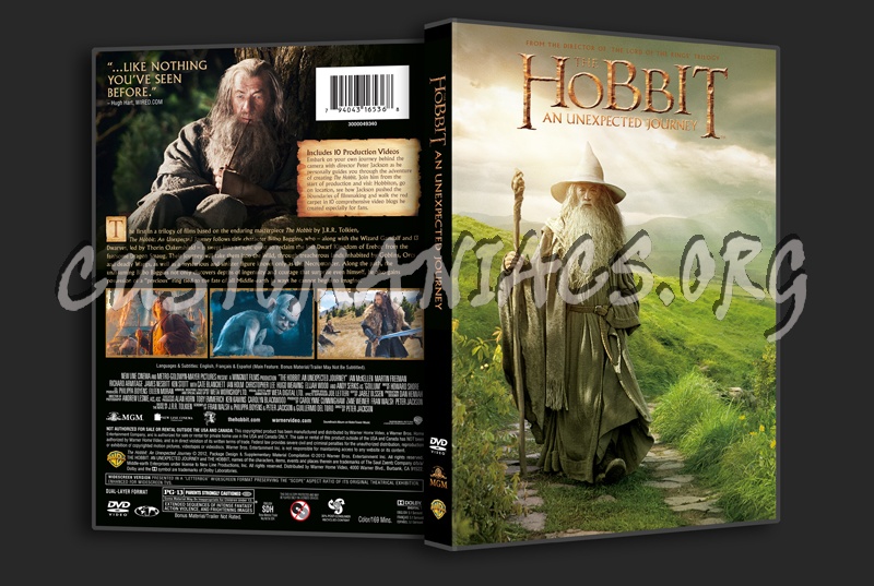 The Hobbit An Unexpected Journey dvd cover