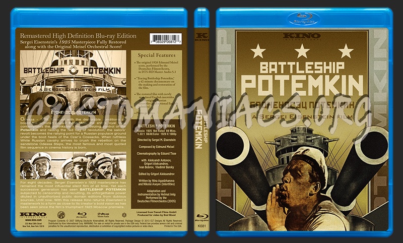 Battleship Potemkin blu-ray cover