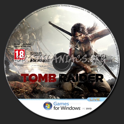 Tomb Raider dvd label