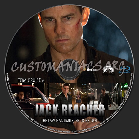 Jack Reacher blu-ray label